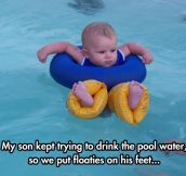 Feet floaties…