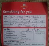 You Can’t Always Be At Home When Post Gets Delivered, But What These Postmen Left Behind Is Brilliant.