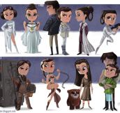 The Evolution of Princess Leia by Jeff Victor