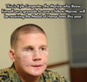 No words can describe his bravery…