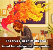 The real sign of intelligence…