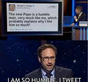 Jason Sklar on Donald Trump’s pope tweet…