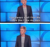 Ellen Really Knows How To Espresso Herself