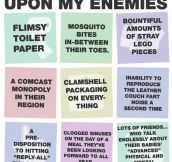 Things I would wish upon my enemies…