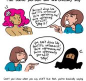 How some feminists act…