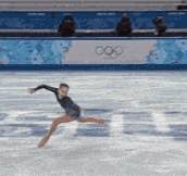 Julia Lipnitskaia, 15-year old Russian figure skater, spinning forever…