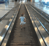 How To Wear Out Your Toddler In An Airport