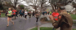 What Happens When a WWII Veteran Goes Outside To See The Marathon