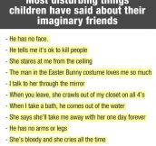 Creepy Things Children Tell About Their Imaginary Friends