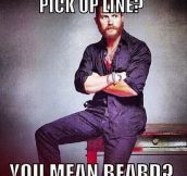 You Don’t Need a Pick Up Line When You Have a Beard