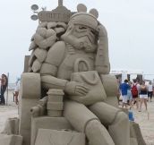 The best sculpture at Sand Fest in Port Aransas, TX