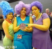 Incredible Cosplay Of Marge, Patty, And Selma