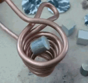 Melting Aluminium with an Electromagnet