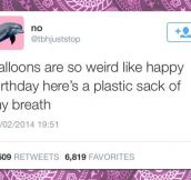The Oddness Behind Balloons