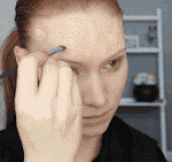 Girl Puts On Make-Up To Look Like Darth Maul