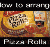 How To Arrange Pizza Rolls