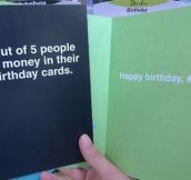 Clever Birthday Card