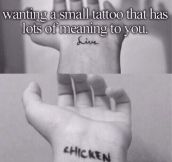 Small Tattoo With a Lot Of Meaning