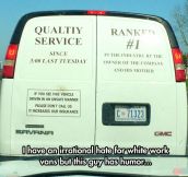 A Van Owner With A Sense Of Humor