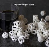 3D Printed Sugar Cubes