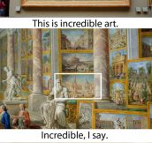 An Art Show Inside Of A Painting