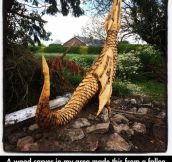 Dragon Made From Fallen Tree