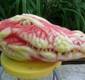 Carved Out Of A Watermelon