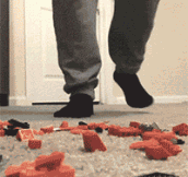 Stepping On LEGO