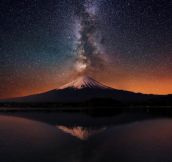 Mount Fuji and the Galaxy