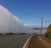 The mist that often surrounds the Isle of Man – it is called Manannan’s Cloak.