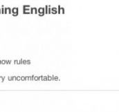 The rules of english