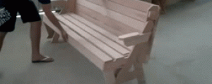 This Bench Turns Into A Table