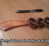 Carved Wood Knife