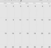Satisfying Calendar