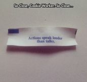 Keep Trying Fortune Cookie