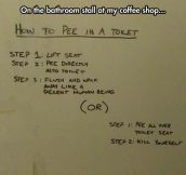 Toilet Instruction