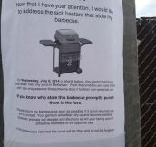 Barbecue Thief Will Pay For It
