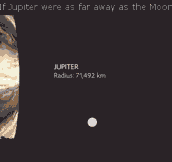 Jupiter Would Be So Scary If It Was As Far Away As The Moon