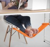Now I Need An Under-The-Desk Foot Hammock