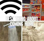 The Satisfying Things About Coming Home