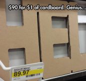 Cardboard Pieces Are Getting Expensive