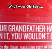 Old Spice Label
