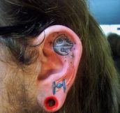 17 Ear Tattoos… I Love The Skull!!