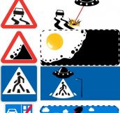 Uncropped Road Signs