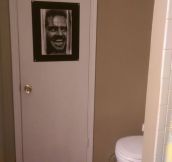 The Perfect Picture For A Bathroom Door