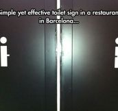 Effective Toilet Sign