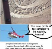 Crop Circles Vs. Helicopter