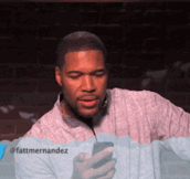 Michael Strahan Reads A Tweet About Himself