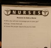 Reasons To Date A Nurse