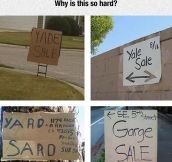 Yard Sale Problems